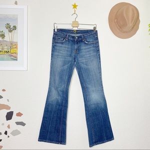 7FAMK Y2K Dark Wash Flare Jeans